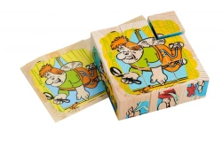 Кубики "Сложи рисунок" "Герои сказок" (9 штук) Артикул 4444-2