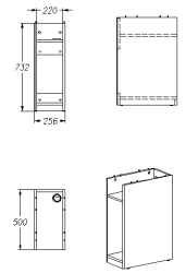 Processor Stand for Office Equipment Storage (Series 374)