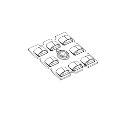 LED Light Fixture Lens AMT-ST-50x50-3535(8)-T2M