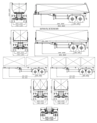 Dump Semi-Trailer for Bulk Cargo Transport, Model 4589R2
