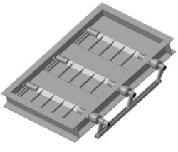 Rectangular Dust and Gas Duct Valves K6.00.00, Size 800x1200