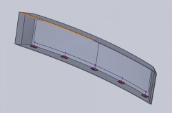 Fiberglass Indicator Panel for Tram Cars Model 71-411.16.23.210