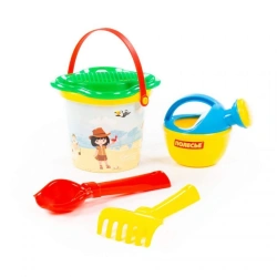 Small Bucket Set with Sticker, Flower Sieve, and Tools - Set No. 210