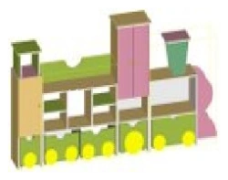 Happy Train Play Wall Art S.06.18