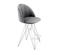 Semi-Bar Stool with Metal Supports SHT-ST35-1/S66-1
