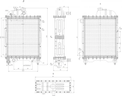 Water Radiator for Internal Combustion Engine BR-310.1301.100