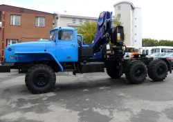 Multi-functional Truck with Hydraulic Crane MKMA on Ural 4320 Base U1K07N-Z055