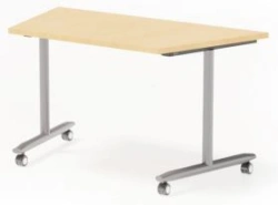 Trapezoidal Folding Table with Drop-Leaf Top, STsOS