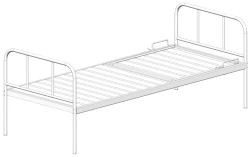 Hospital Bed with Headboard, Model KF0-01-MSK (MSK-125R)