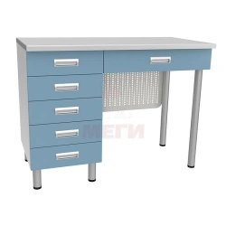 Laboratory Workbench with Drawers and Cabinet SL-04-MSK (SL-04-205)