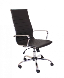 Office Chair KR 01.00.56 - Ergonomic Design with Chrome Accents