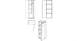 Utility Storage Cabinet for Drying Clothes and Tools - Series 2.441