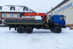 Multi-Functional Truck with Hydraulic Crane KMA on Ural 4320 Chassis U1K02N-Z025