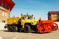Snowblower, Rotor-Finishing Model SFR-1, 7963M on KAMAZ 43118-50 Chassis