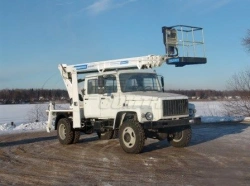 Compact Aerial Work Platform AGP-20T GAZ-33086 with 5-Seater Cabin 19M 80/250/300KG 13.5M