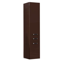 Aquaton Amerina 34 Wall-Mounted Column Cabinet, Dark Brown