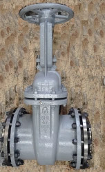 Steel Wedge Gate Valve with Rising Stem and Handwheel, PN 1.6 MPa, DN 300