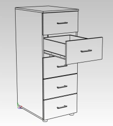 Kitchen Cabinet with Drawers for Organized Storage