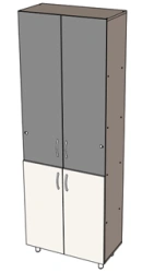 Educational Materials Storage Cabinet with Glass