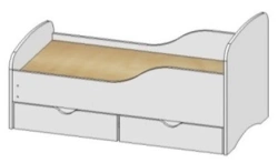 Wooden Children's Bed for Rest and Sleep, MD 01.01.05