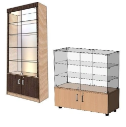 Wooden Display Furniture for Retail - "Edelwood" Showcase