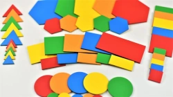 Set of Flat Geometric Shapes (50 pcs)