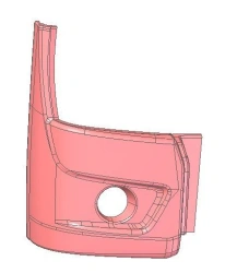 Right Outer Headlight Panel for LiAZ 525660 (Part No. 525660-5313144)