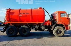 Vacuum Tank Truck for Waste Cleaning and Transport (AV) 7074C8-50 on Kamaz 65222-53