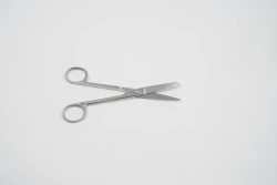 Straight Surgical Scissors with One Sharp End, 140 mm