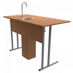 Laboratory Student Desk for Physics, Chemistry, Biology with Plumbing, MDF