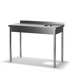 Waste Collection Table with Stainless Steel Edge SSP-2