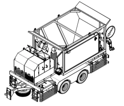 Road Pothole Repair Unit with Cubic Gravel and Cationic Emulsion