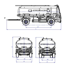Specialized Tank Trailer for Transporting Oil Products TT23