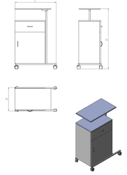 Document Storage Cabinet with Rotating Table (TB.P.ST Series)