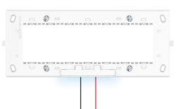 CADUCEUS ALING Experience Mounting Frame with Blue LED Backlight, 7M, Screw Fixing, Art. 71307.5