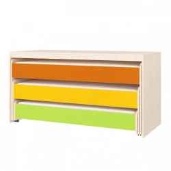 Space-Saving Three-Tier Convertible Kids Bed