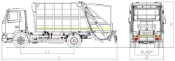 Rear-Load Garbage Truck Model MK-3541-03