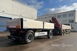 AP-24 Two-Axle Flatbed Trailer for Cargo Transport