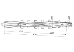Crosspiece Type R65 Model 1/9 (Project 2244.01.010)