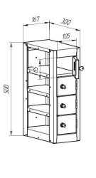 Metal Storage Cabinet for Mobile Phones PN-4 Supplementary Section