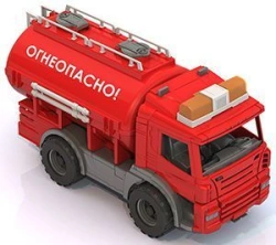 Detailed Fire Hazard Tanker Truck for Kids