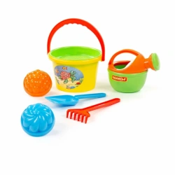 Complete Gardening Tool Set with Bucket, Sifter, Trowel, Rake, Molds, and Small Watering Can" 204 - Art. 4368