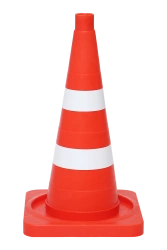 510mm Signal Cone with 2 White Matte Stripes (50/80mm) - KS-2.4