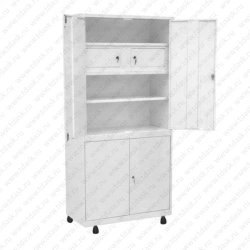 Metal Storage Cabinet with Lockable Doors, Model SHMM.02.01