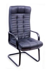Conference Chair Atlant - Non-Rotating with Metal Base