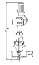 Gate Valve 2s-27-2ECh for Water and Steam Control