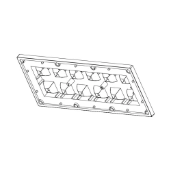 LED Lens for Lighting AMT-HB-173x70-5050(12)-60-SQ