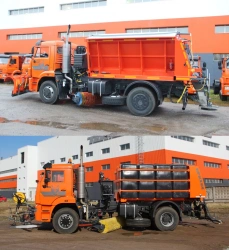 Vacuum Sweeper Machine MVP-50121-02, MOD MVP-50121-02-30 on KAMAZ 53605-37 Chassis