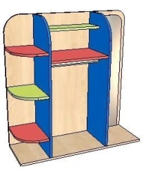 Dressing Corner Rack with Beam and Mirror FN.MDU.01.56.00.00.00