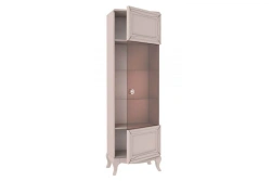 Bianca Single Door Wardrobe with Glass Door (Kashmir)